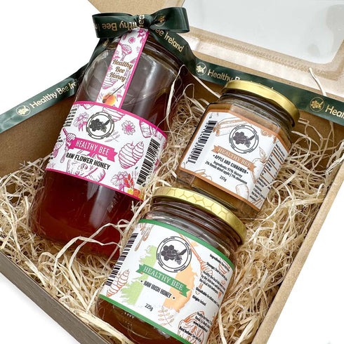 Raw Flower Honey | irish Honey | Honey with Apple and Cinnamon | Healthy Bee Ireland