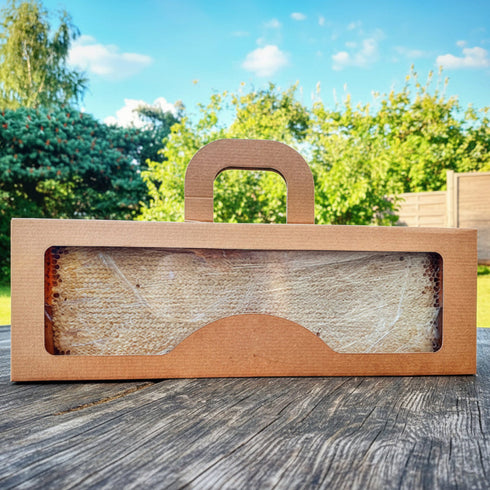 Whole Raw Honey Comb Frame