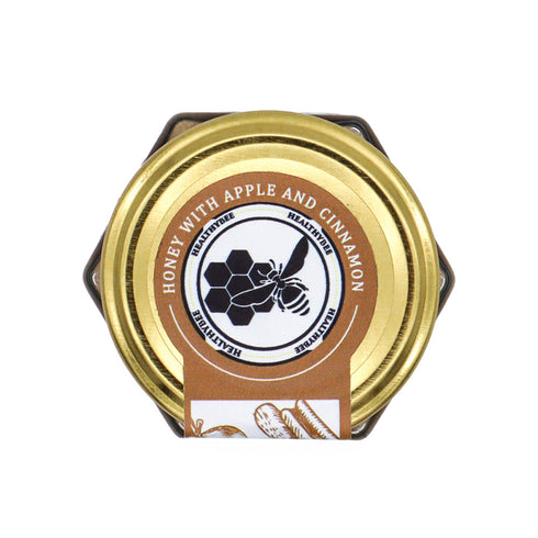 Freeze Dried Apple and Cinnamon Honey | Lid White Background | Healthy Bee Ireland