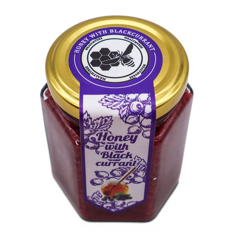 Freeze Dried Blackcurrant Honey | Sideways White Background | Healthy Bee Ireland