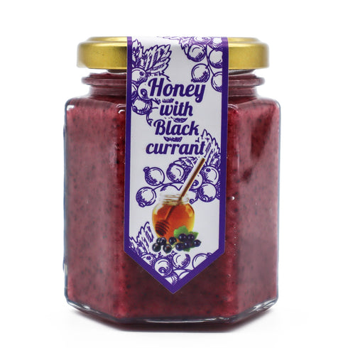 Freeze Dried Blackcurrant Honey | Backside White Background | Healthy Bee Ireland