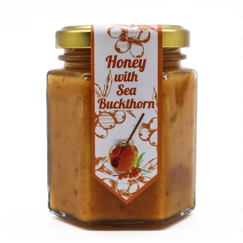 Freeze Dried Sea Buckthorn Honey | Backside White Background | Healthy Bee Ireland