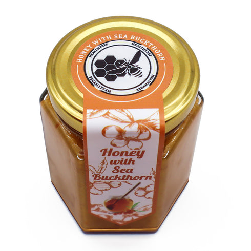Freeze Dried Sea Buckthorn Honey | Sideways White Background | Healthy Bee Ireland