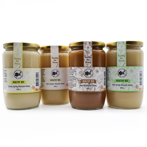 Raw Honey | One of Each Glass jars | healthy Bee Ireland