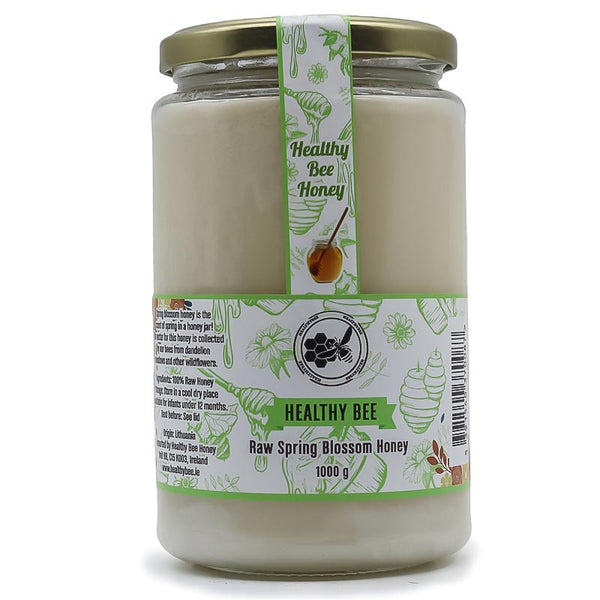 Raw spring blossom honey