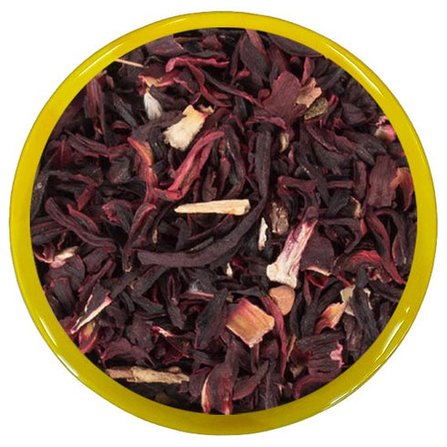 Hibiscus blossom healthy bee honey and tea