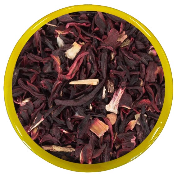 Hibiscus blossom healthy bee honey and tea