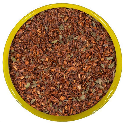 Refreshing and full of spirits. With real Moroccan mint and finest super-grade Rooibos from the south-African Cape region
