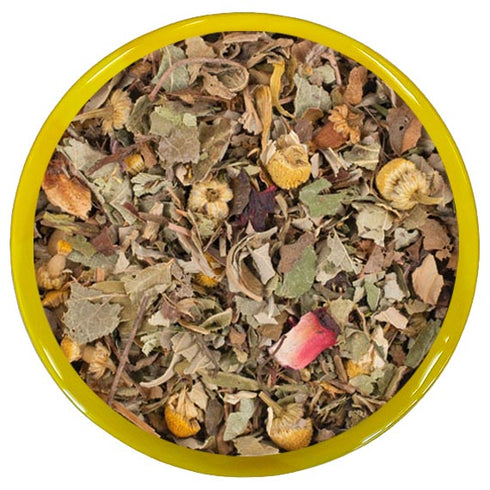 A pleasant and relaxing tulsi-herbal blend, rounded-off with a decent touch of vanilla.