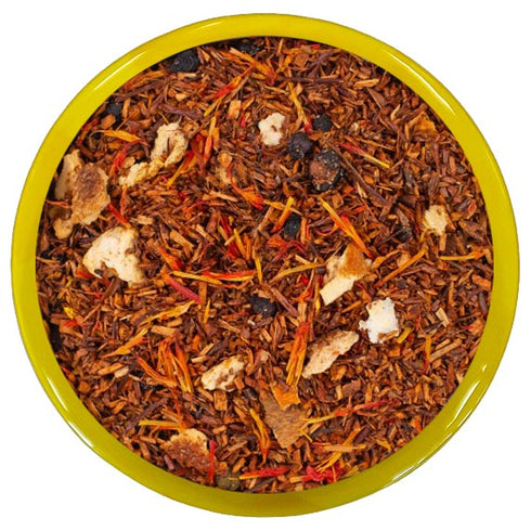 A mild Rooibos with the taste of fruity elderflowers, with added multivitamin and calcium. Healthy and tasty!